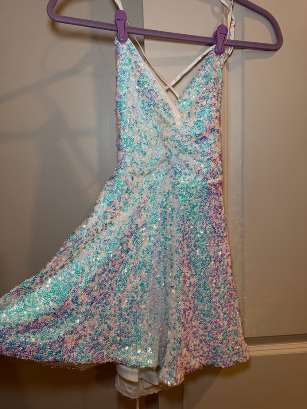 Lulu's Sequin Mini jumpsuit/ Dress size small NWT